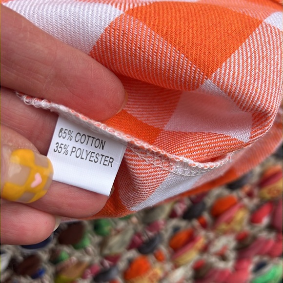 FIRKIAL ~ size 4 ~ kids dress ~ orange and white checkerboard! go vols! - Picture 7 of 10